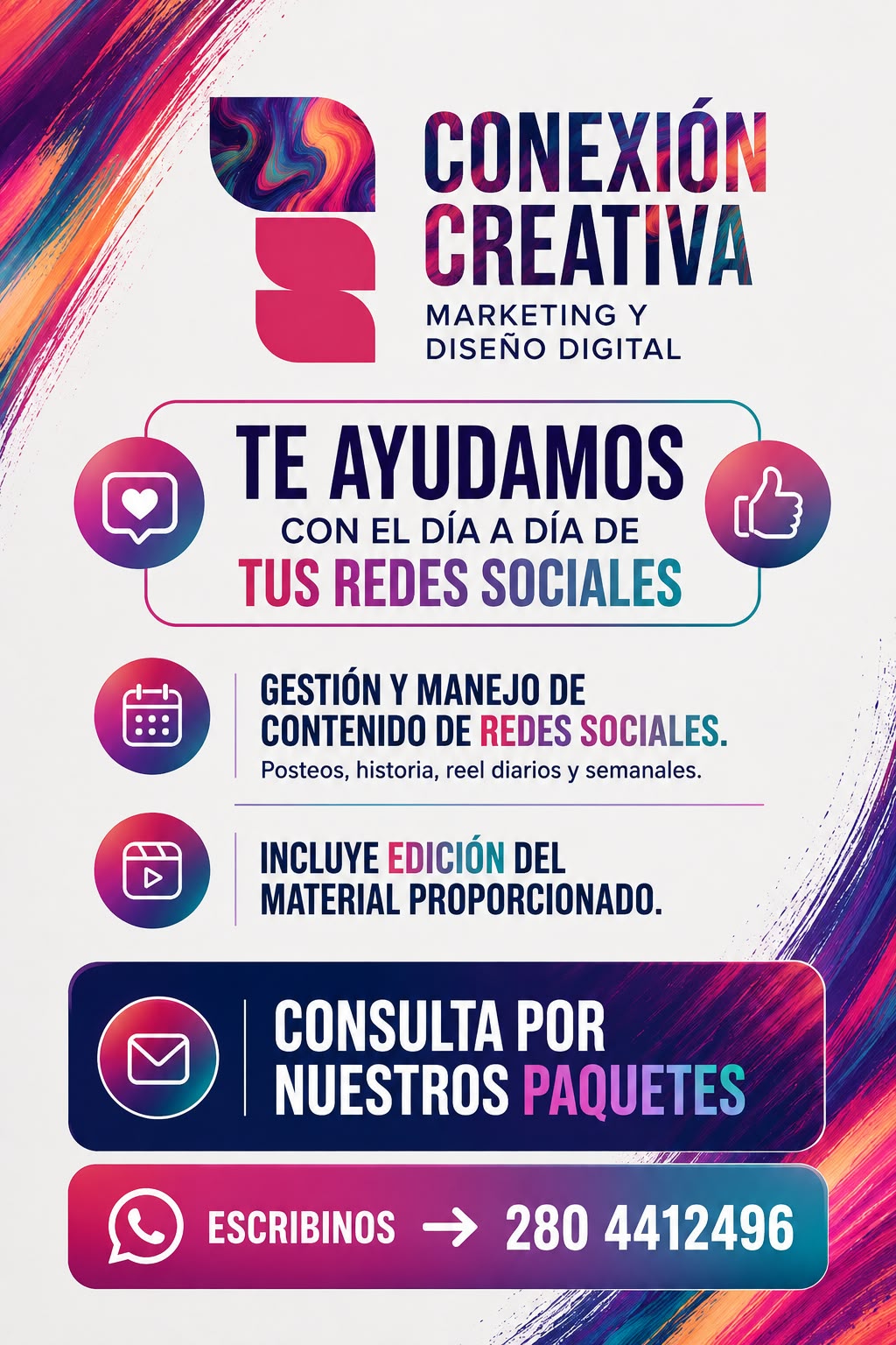 Pieza para gestión de redes sociales
